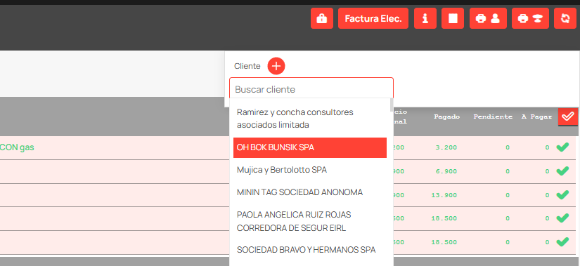 buscar cliente en toteat