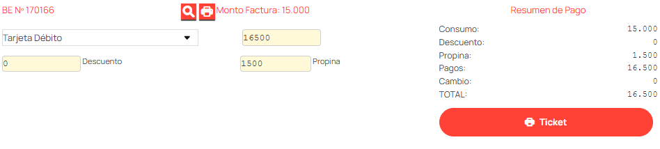 monto factura toteat