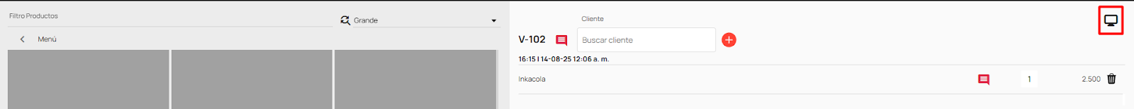 filtro de productos toteat