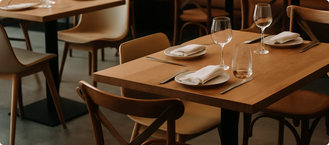 Cómo elegir el mejor mobiliario para restaurantes