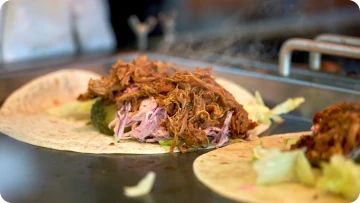 tacos en plancha