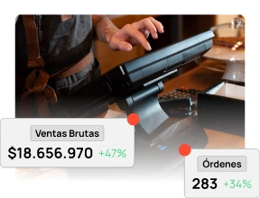 Persona usando punto de venta