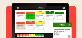 kitchen display system en pantalla
