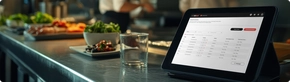 sistema de inventarios de toteat en una cocina dentro de un tablet